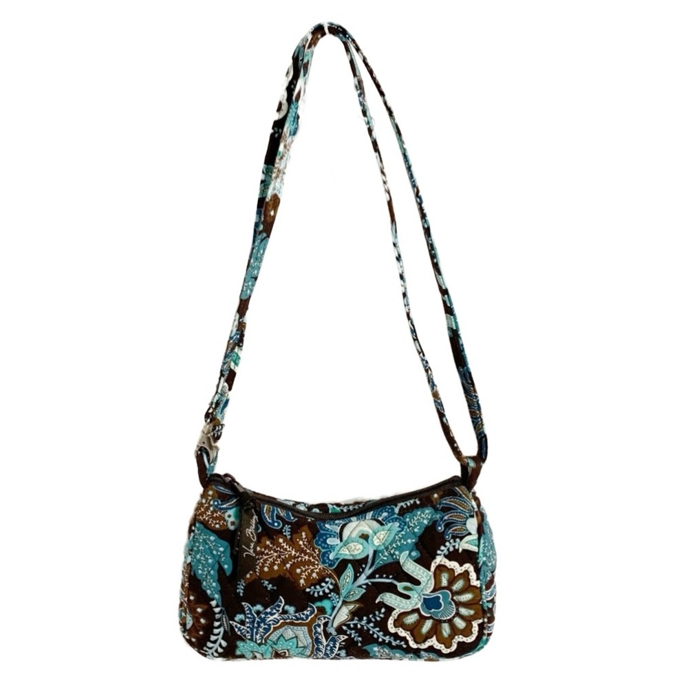 Vera Bradley Quilted Java Blue Print Convertible … - image 1